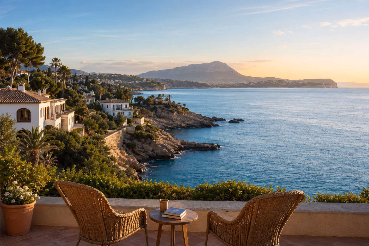 costa de Jávea con vistas al Montgó